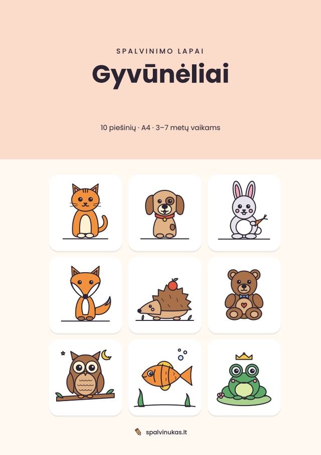 Gyvūnėliai – puslapio peržiūra