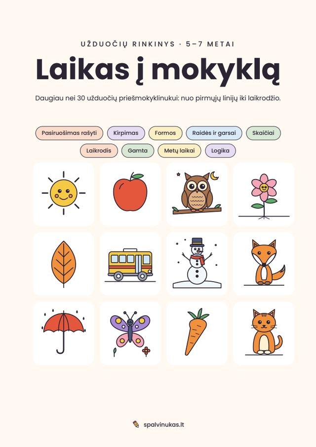 Laikas į mokyklą – puslapio peržiūra