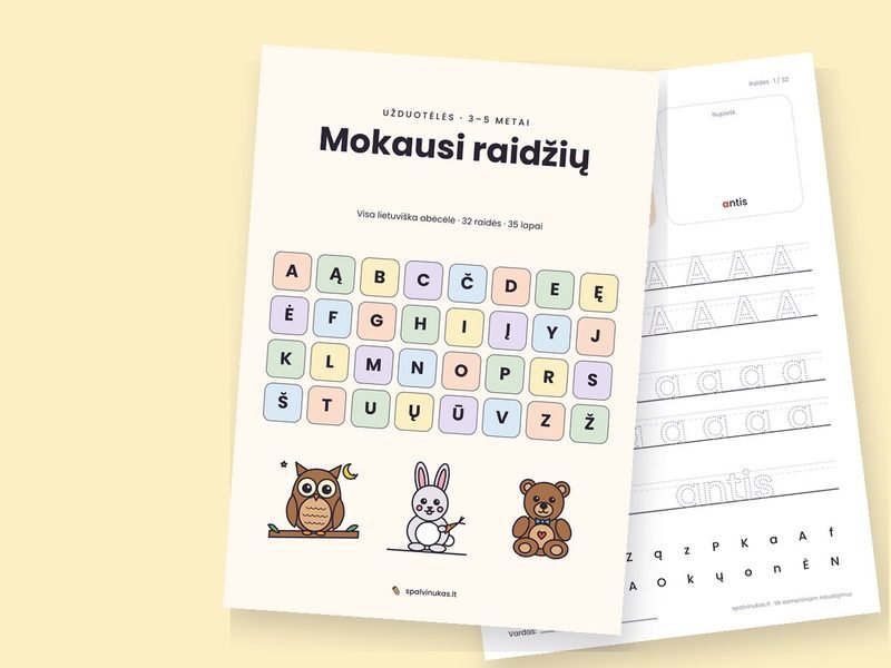 Mokausi raidžių – peržiūra